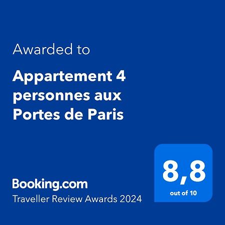 Appartement 4 Personnes Aux Portes De Paris Saint-Denis  Exterior photo